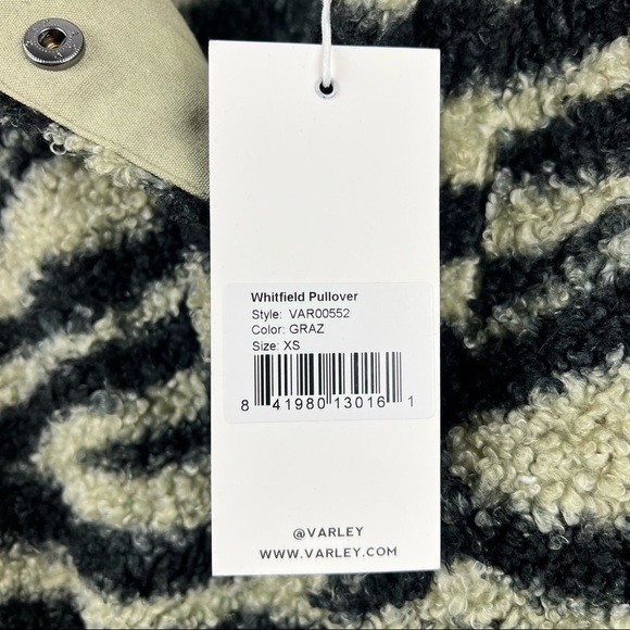 VARLEY Whitfield Fleece Sherpa Pullover in Graz, Size XS, NWT - Picture 9 of 14